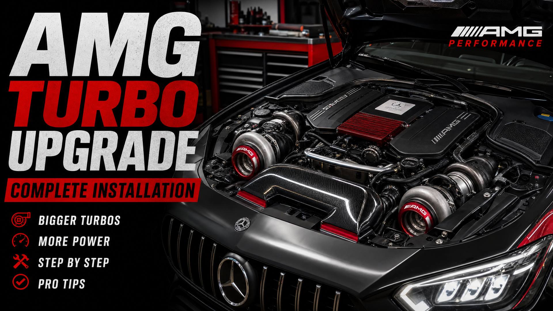 91修车改装 - 奔驰AMG涡轮升级修车视频教程
